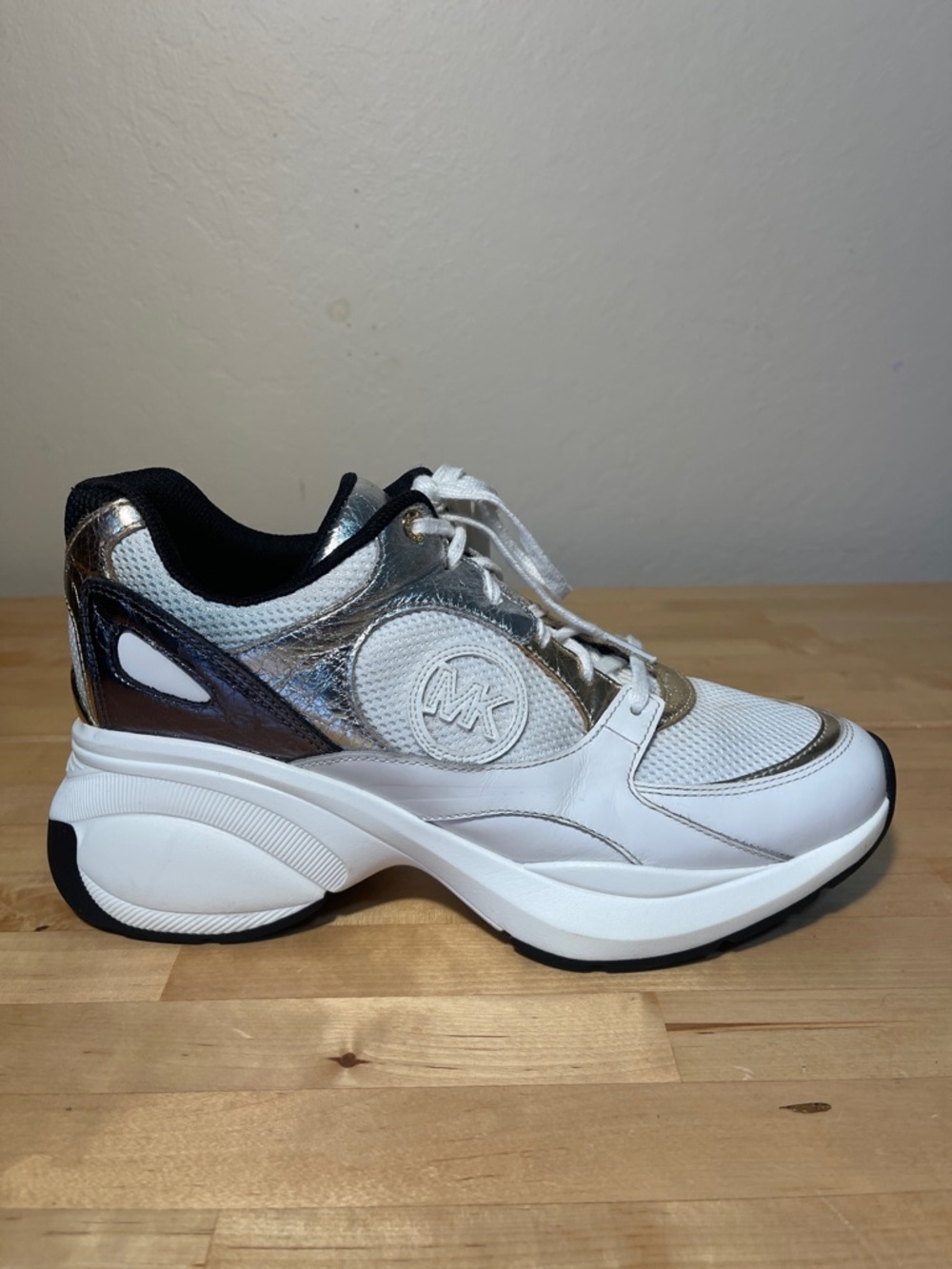 MICHAEL Michael Kors Zuma Color Block Leather Mesh Trainers Chunky Sneakers